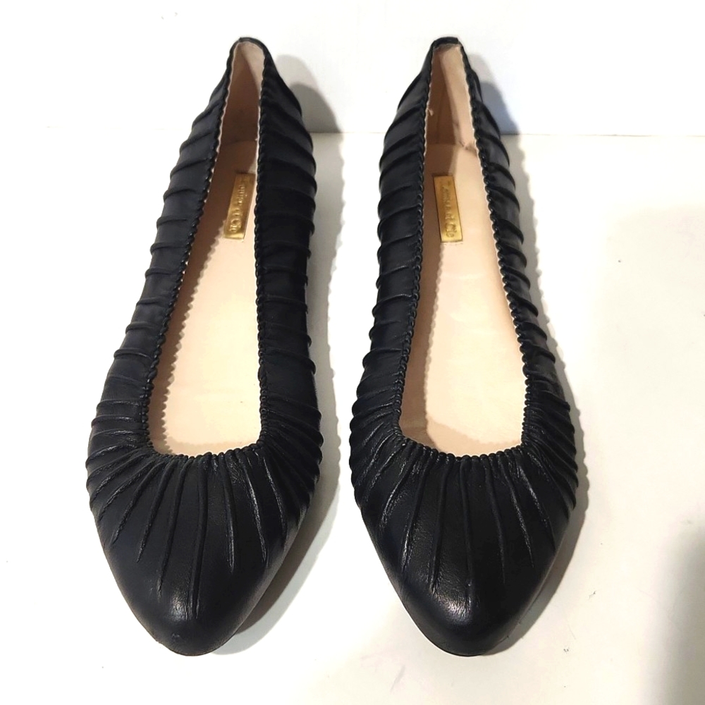 NEW Louise et Cie Black Leather Ballet Flats Size 11